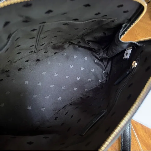 Kate Spade New York Women’s Black Leather Patterson Drive Meduim Satchel Handbag - Picture 6 of 12